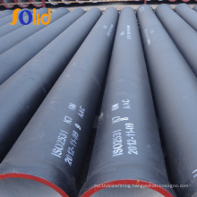 Water pressure test ductile iron pipe weight per meter